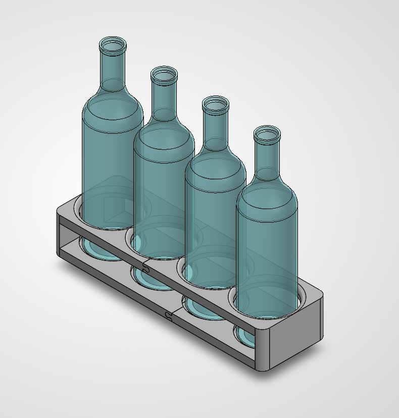 Wine Bottle Display Rack