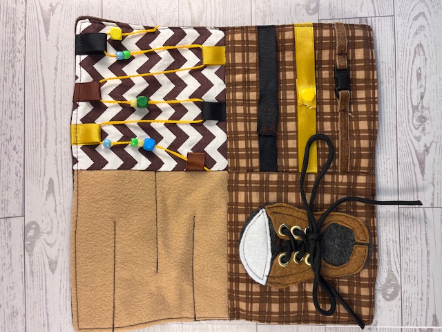 Kids' Fine Motor Skills Fidget Blanket