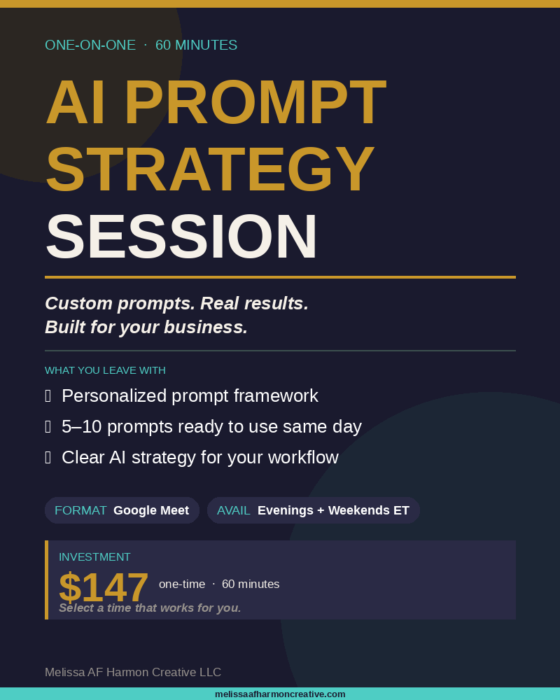 1:1 AI Prompt Strategy Session