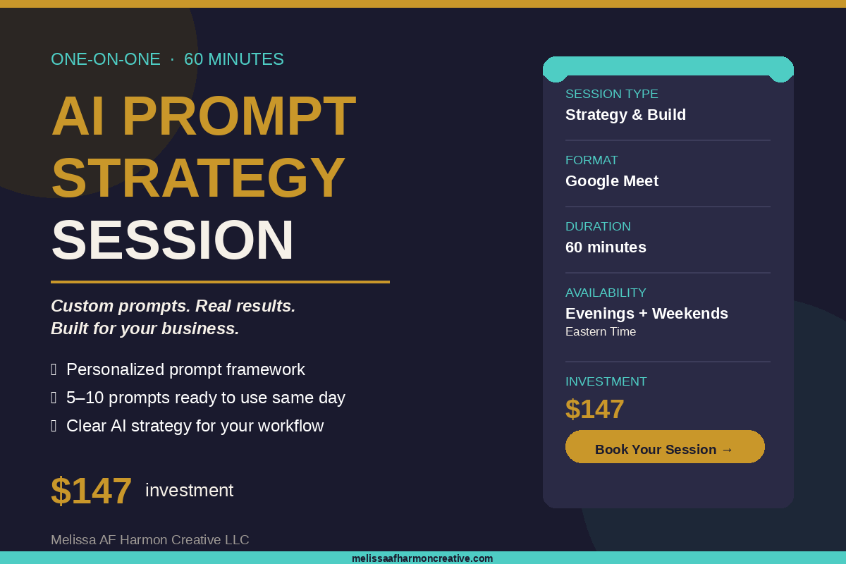 1:1 AI Prompt Strategy Session