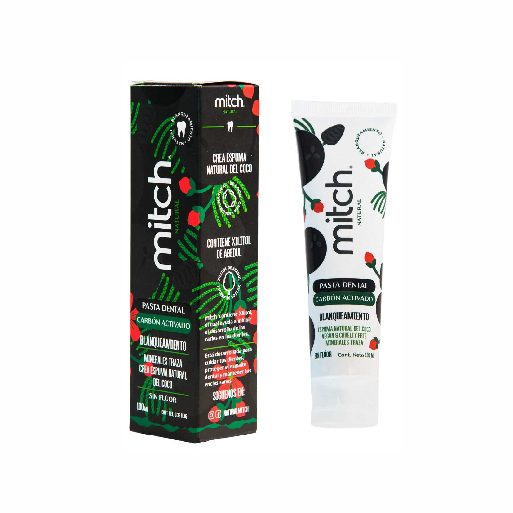 Pasta dental Mitch carbón activado