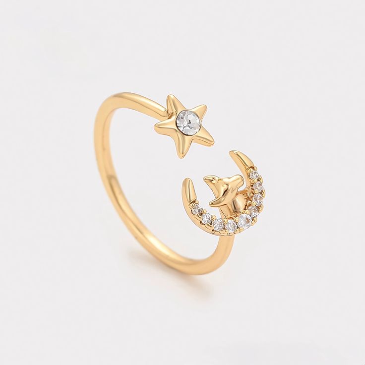 Anillo Luna y Estrella