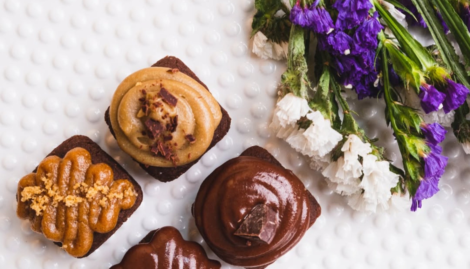 Mini brownies gourmet