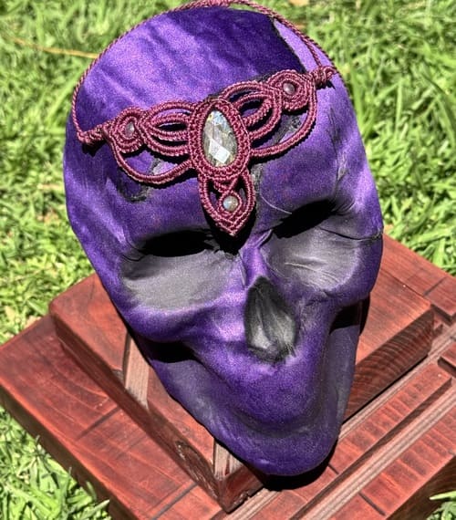 Máscara Calavera Violeta