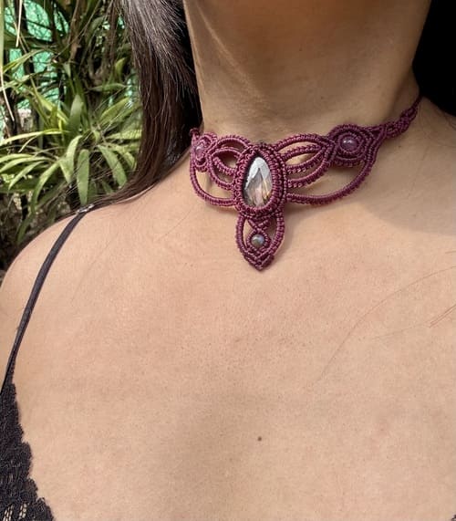 Máscara Calavera Violeta