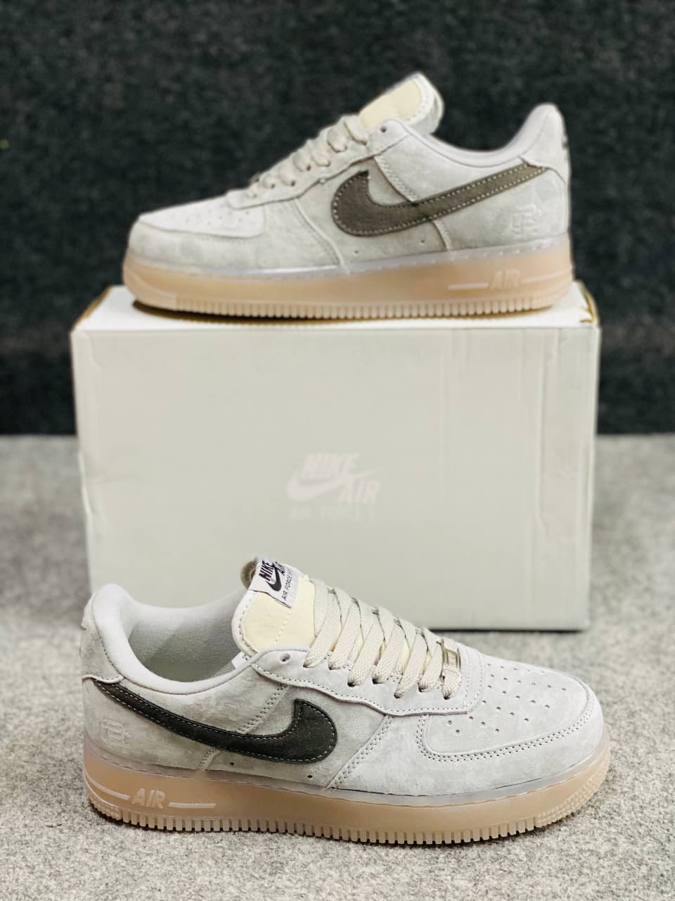 Nike Air Force 1 Low White Reigning Champ Dark Grey 1:1