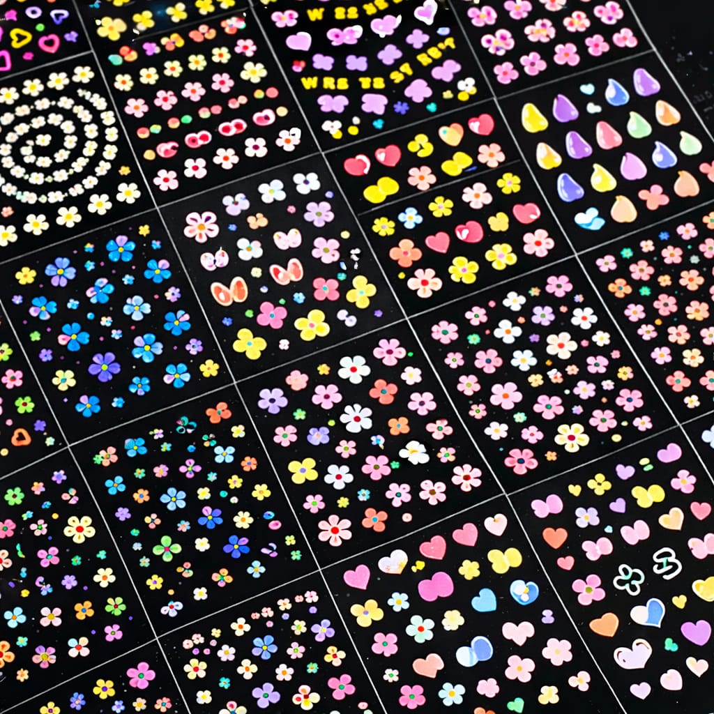 10 Nail Sticker Sheets - Refill of 10 Sheets All Surprise Designs