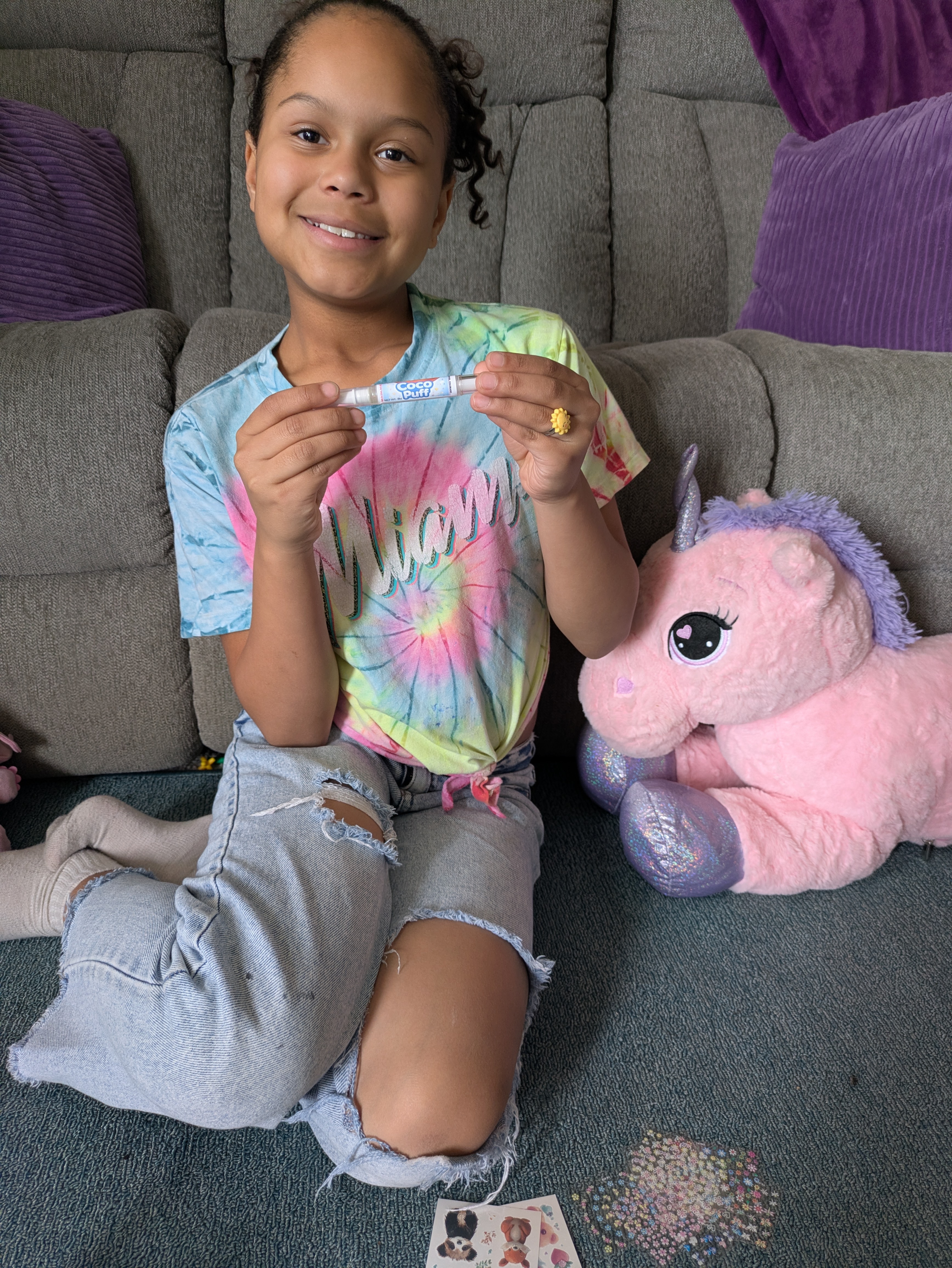 Nail Smell Gift Kit::: 3 Scent Pens · Nail Stickers · Tattoos · Cute Tweezers · Mystery Glow Figurine & More... Perfect Gift