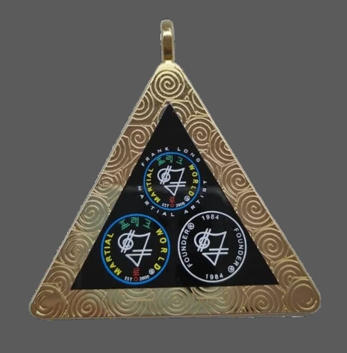 12 - Metal Triangle Medallion