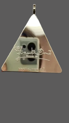 12 - Metal Triangle Medallion