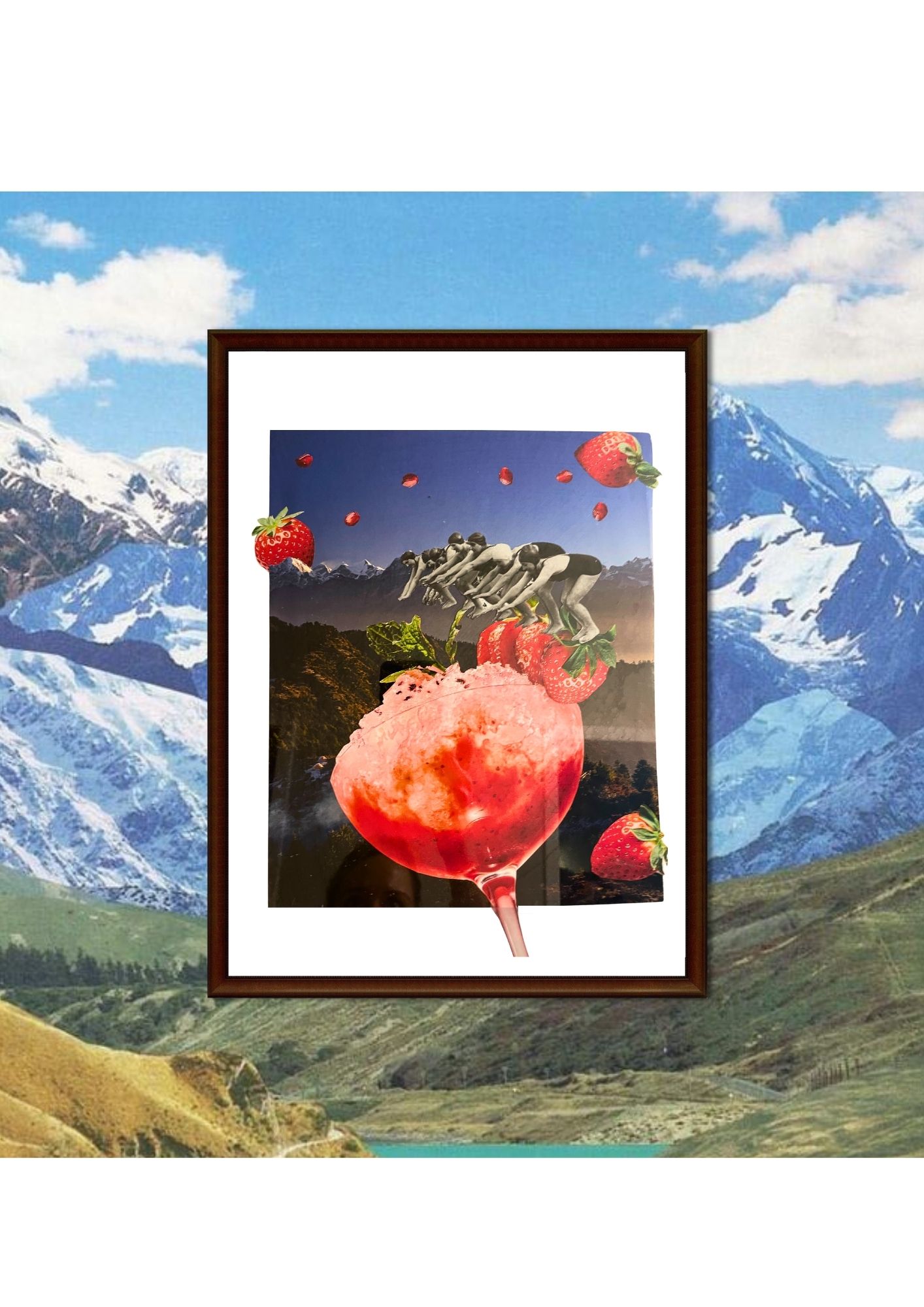Strawberry Mountain Art Print