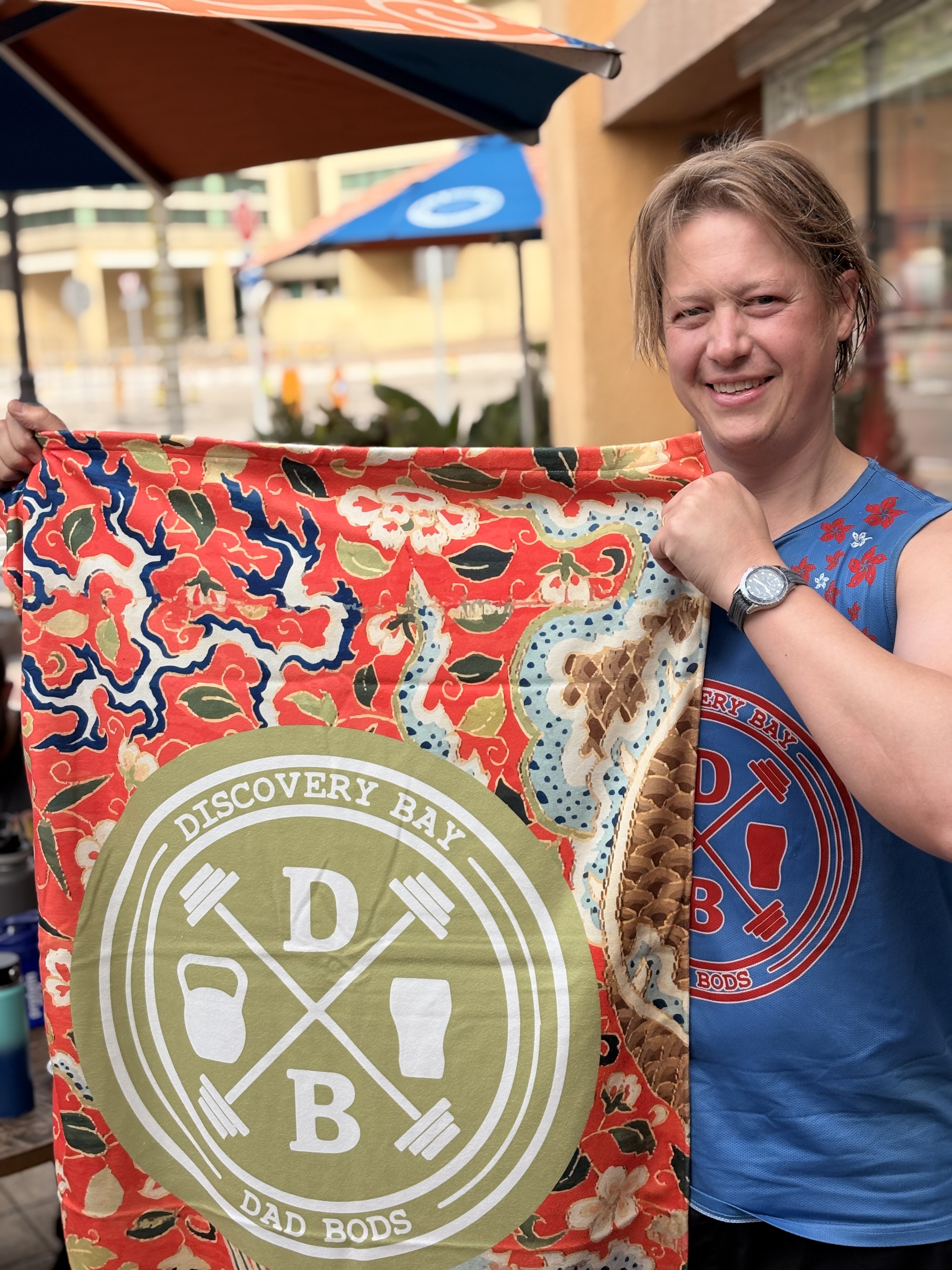 HK Dragon Patterned Beach Towel