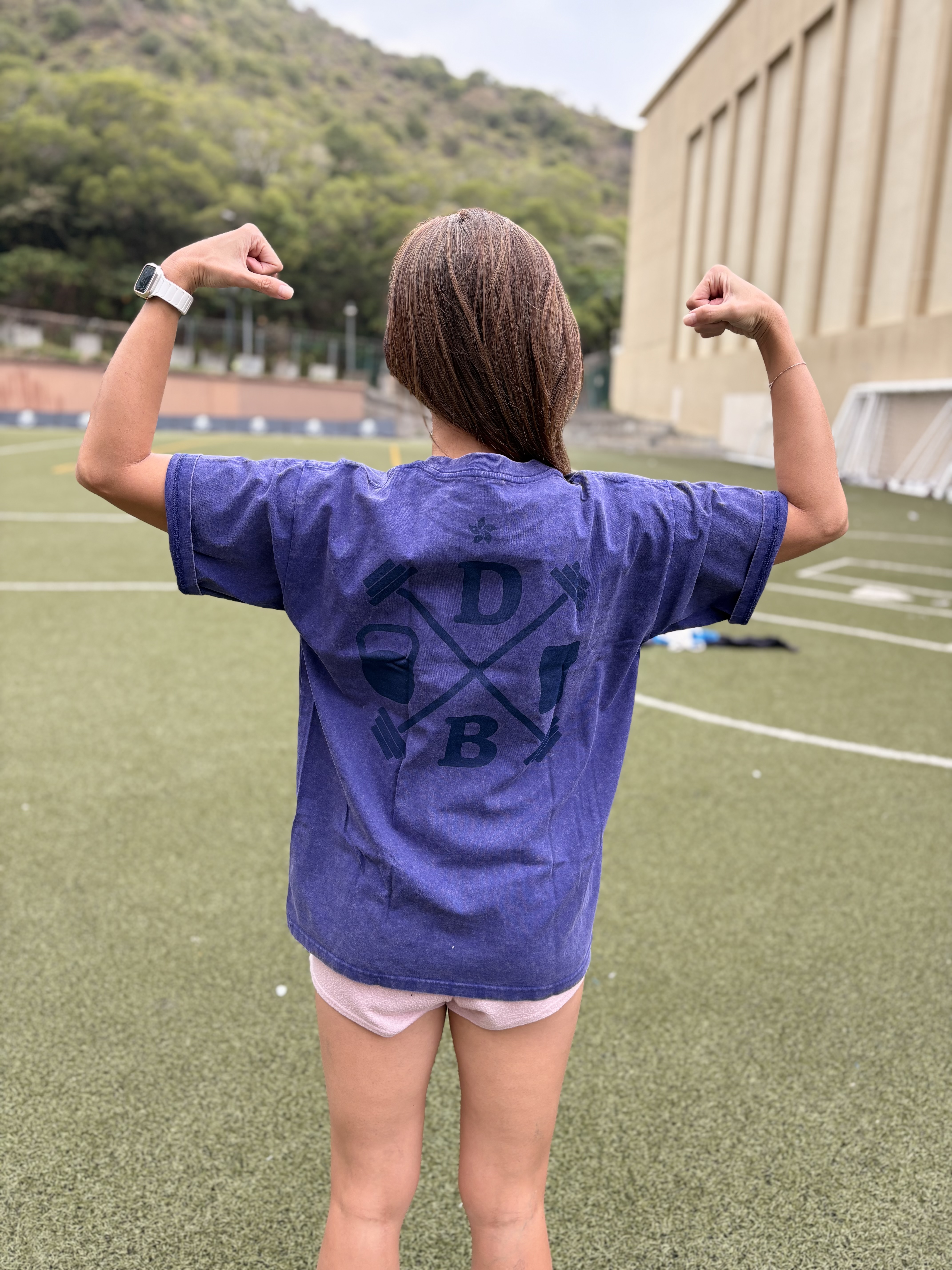 Casual Purple Oversized T-Shirt