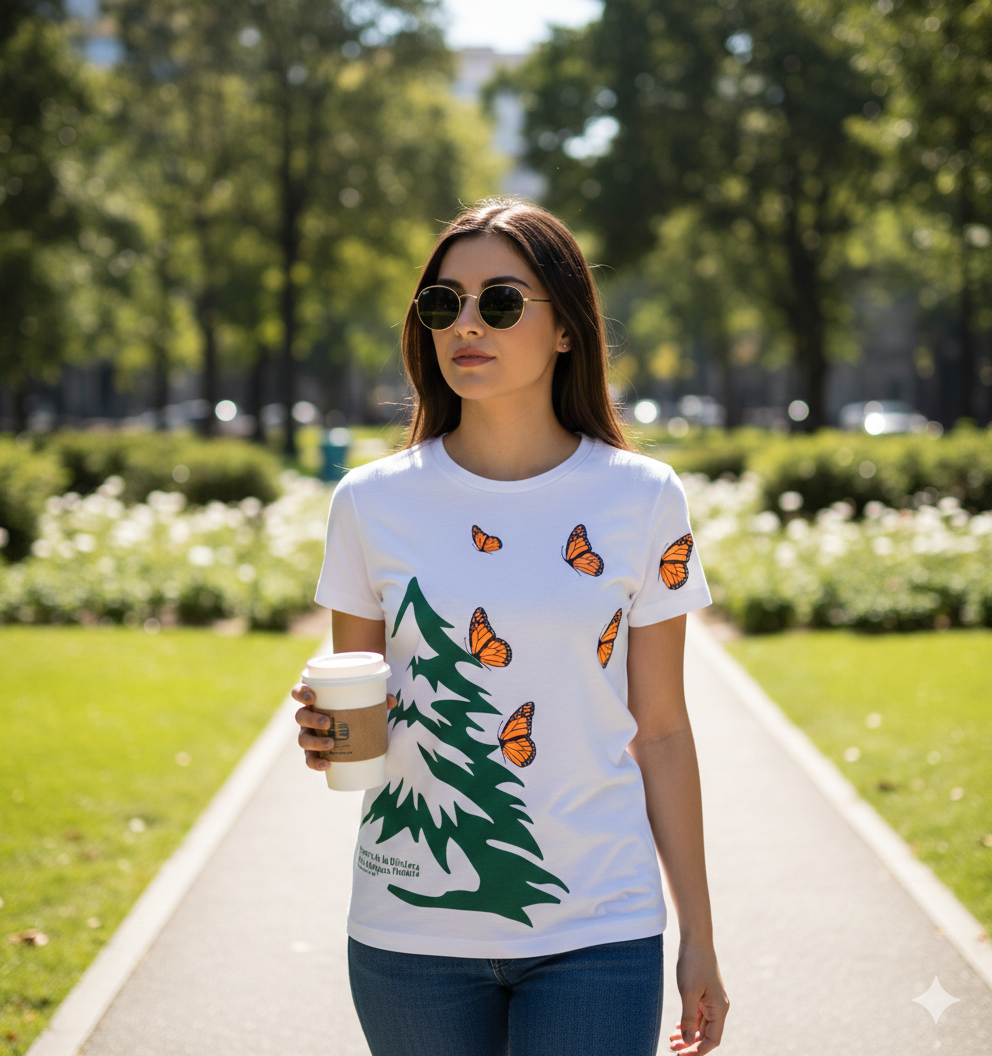 Playera Reserva de la Biósfera de la Mariposa Monarca