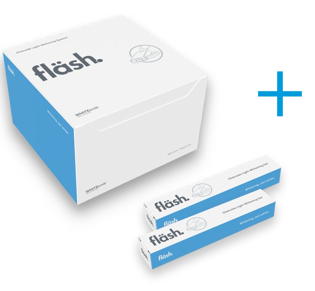 مجموعة تبييض الأسنان فلاش