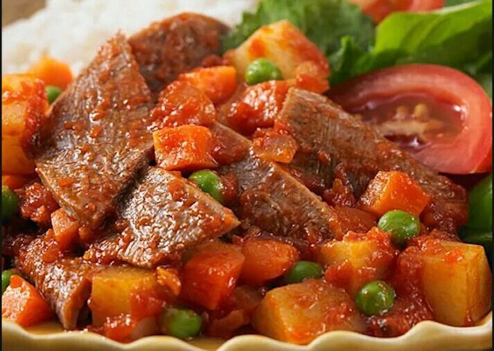 Tongue in sauce / Lengua en salsa