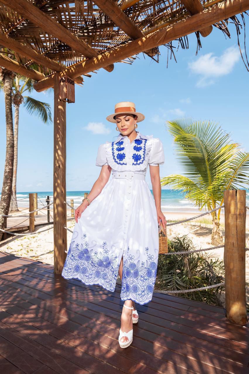 Vestido bordado 