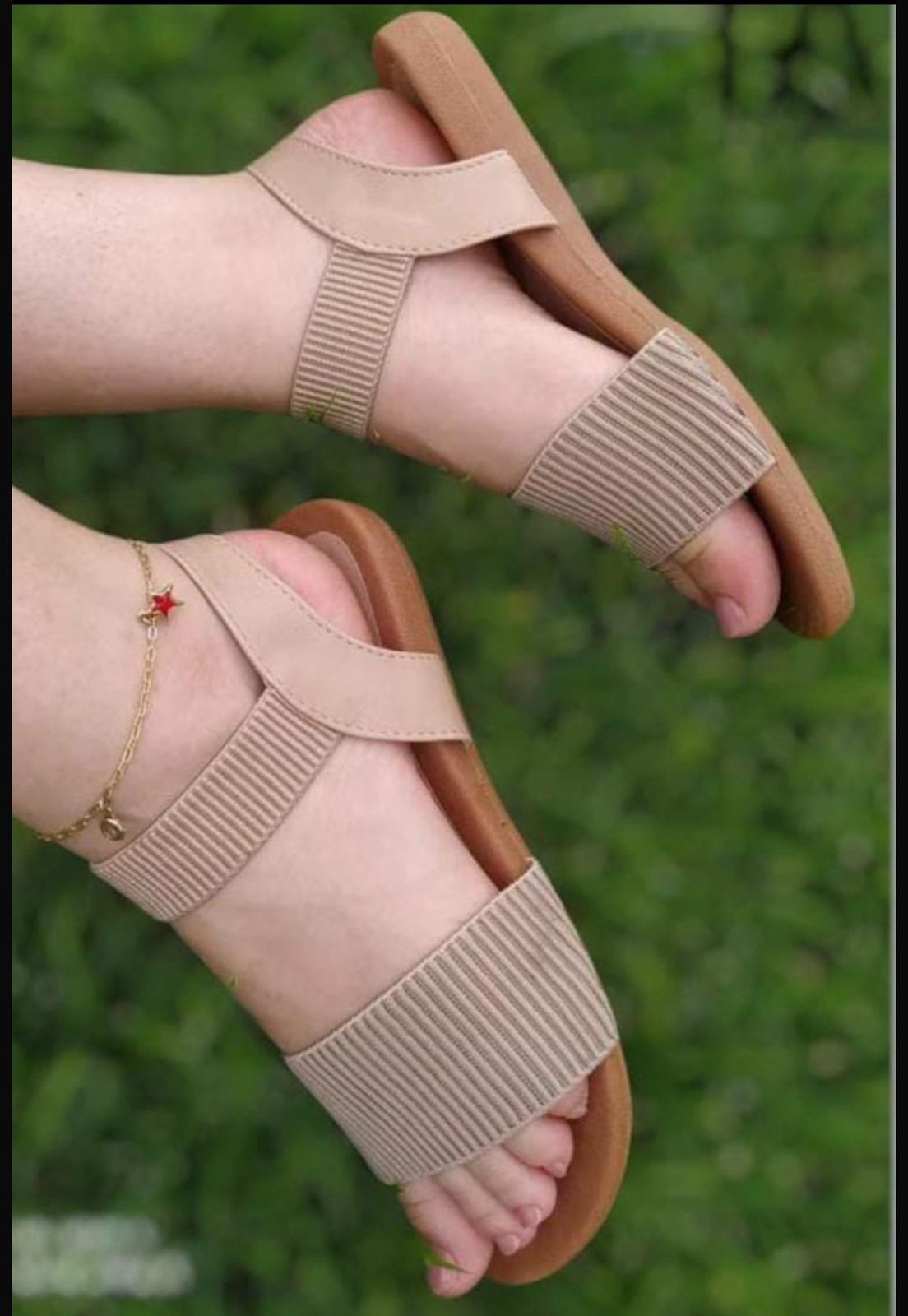 Sandália Feminina Nude