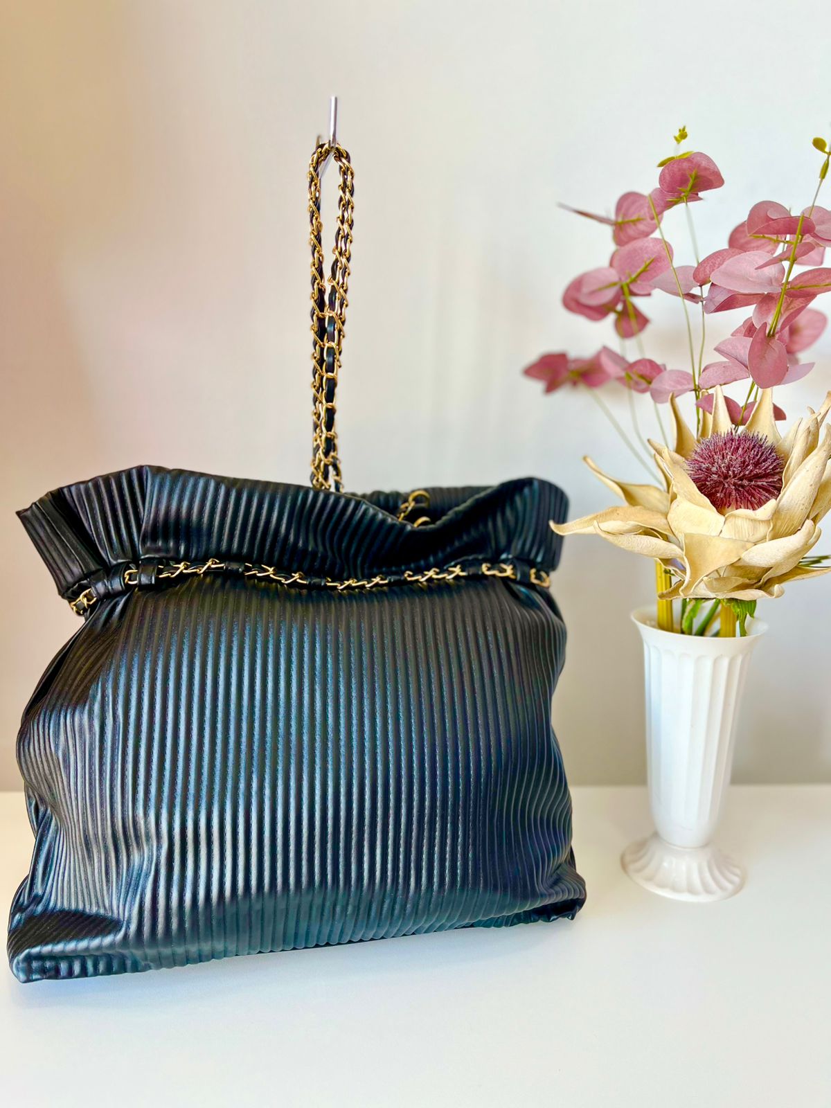 Bolsa Feminina Drapeada