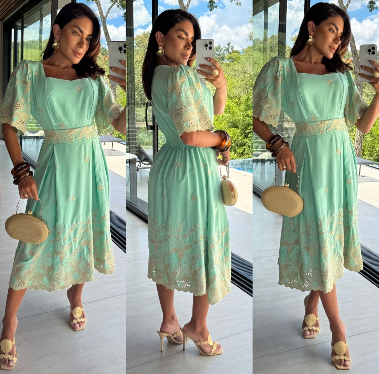 Vestido Laíse bordado 