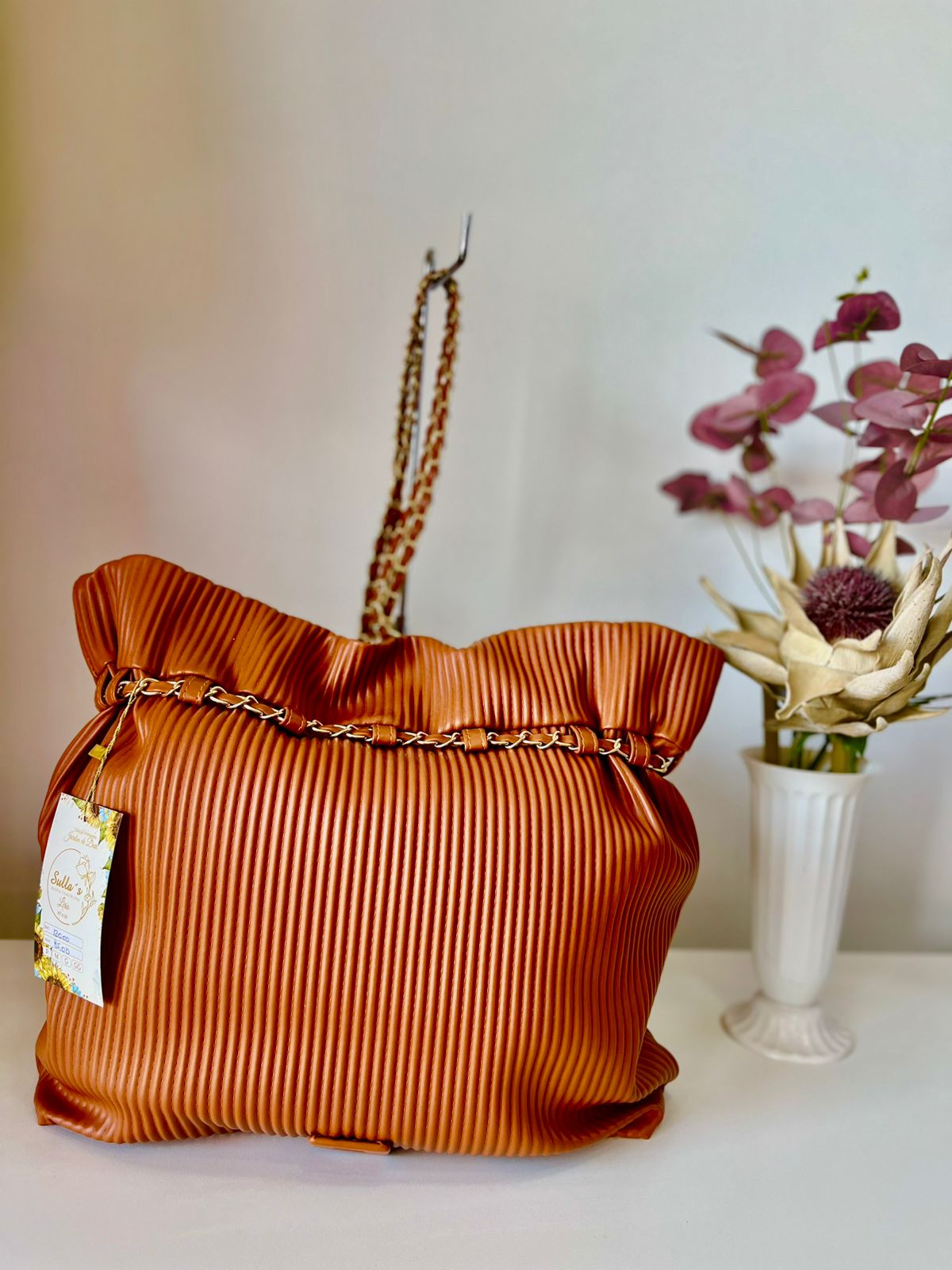 Bolsa Feminina Drapeada