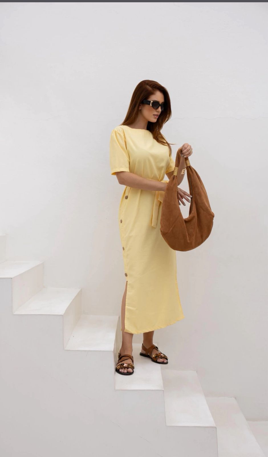 Vestido linho alfaiataria 