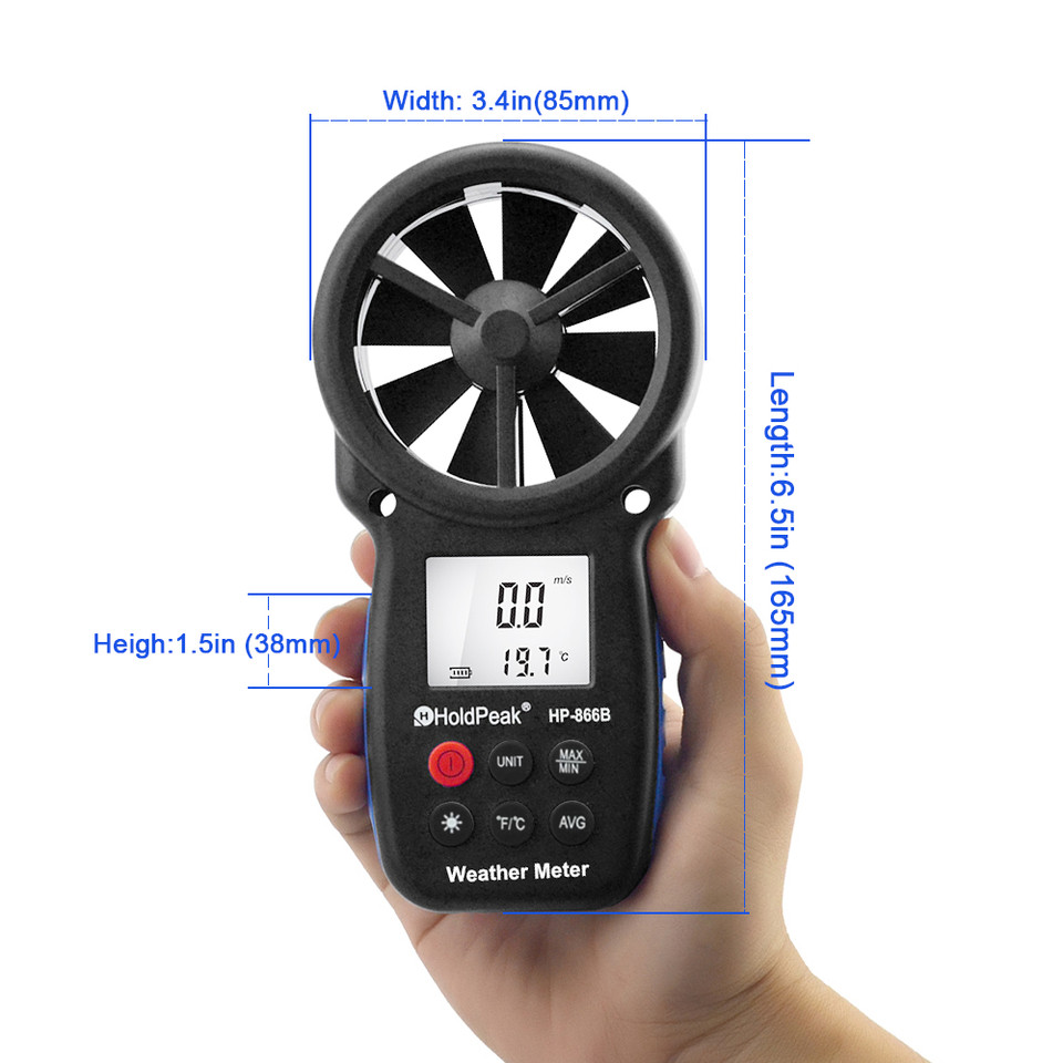 HOLDPEAK HP-866B Digital Anemometer