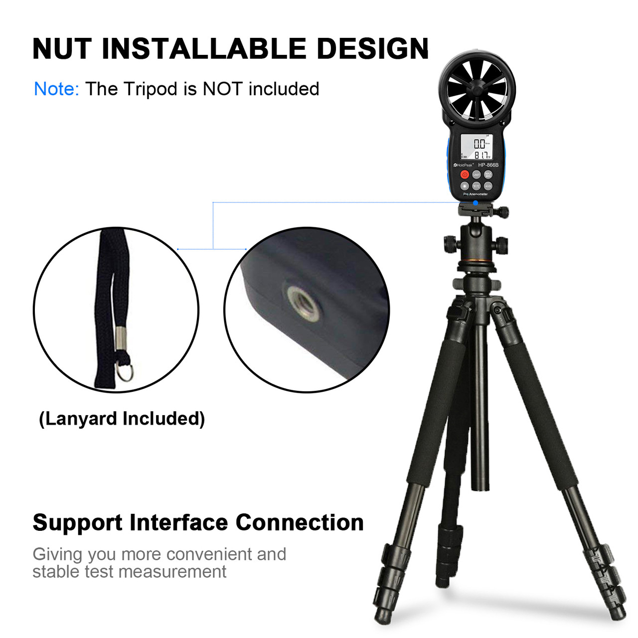 HOLDPEAK HP-866B Digital Anemometer