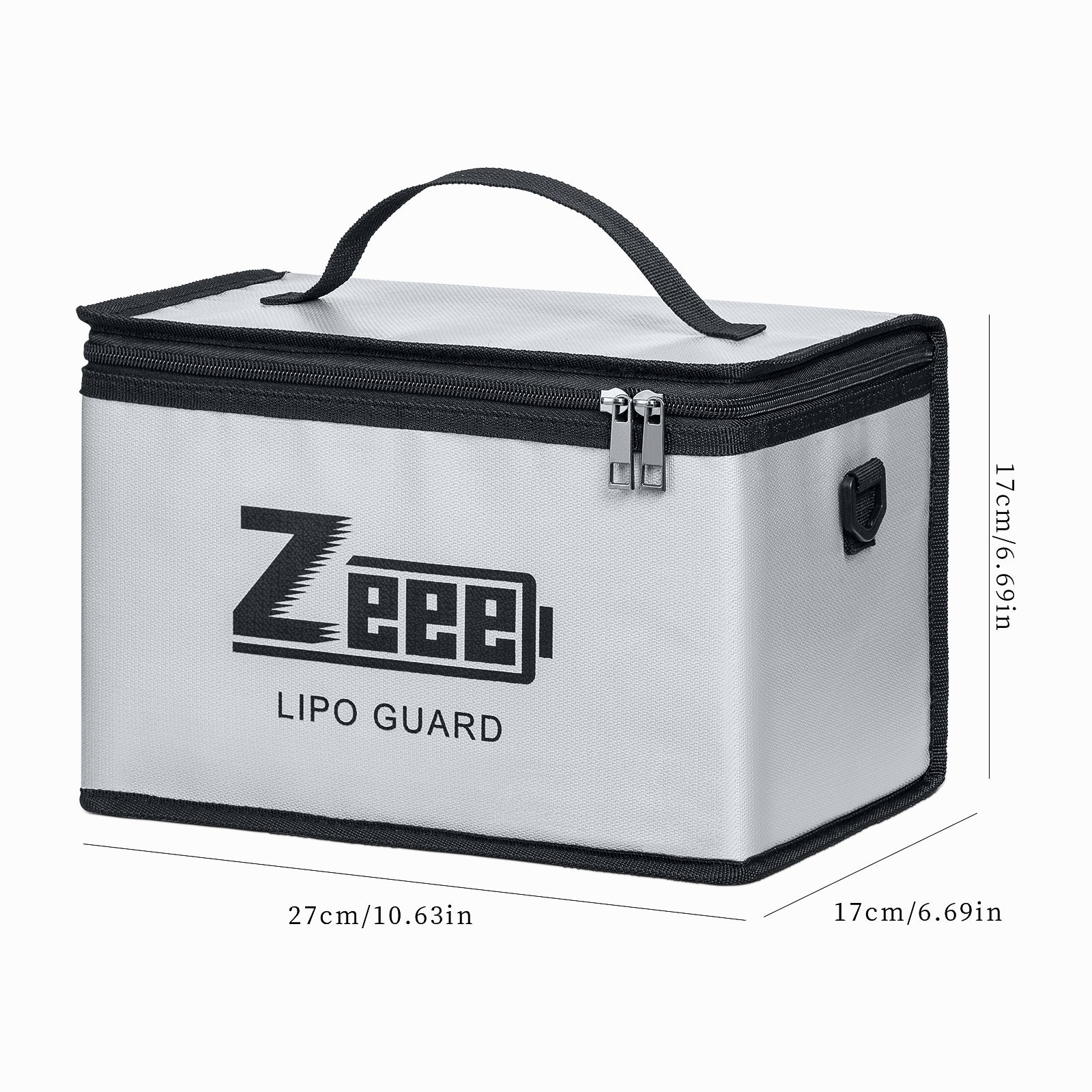 Zeee Lipo Battery Fireproof Safe Bag (10.6x6.7x6.7in)