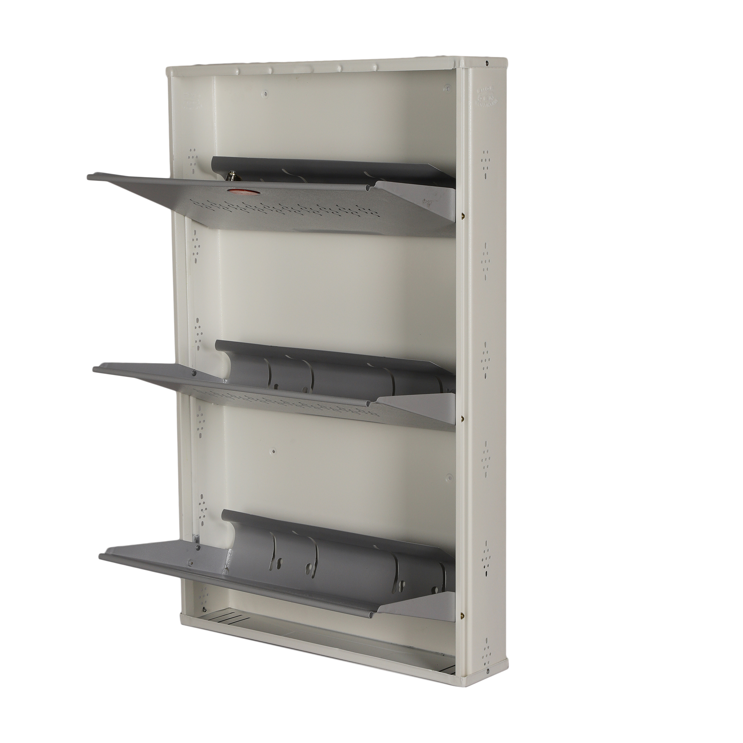 JUMBO 3-Door Steel Shoe Rack