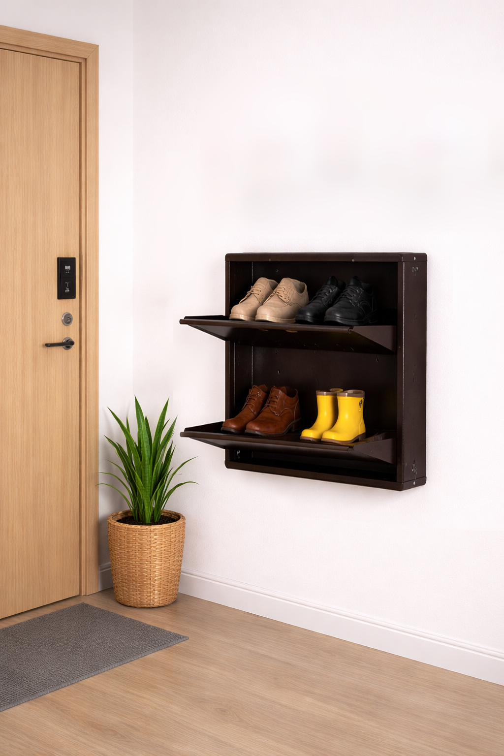 JUMBO 2-Door Steel Shoe Rack