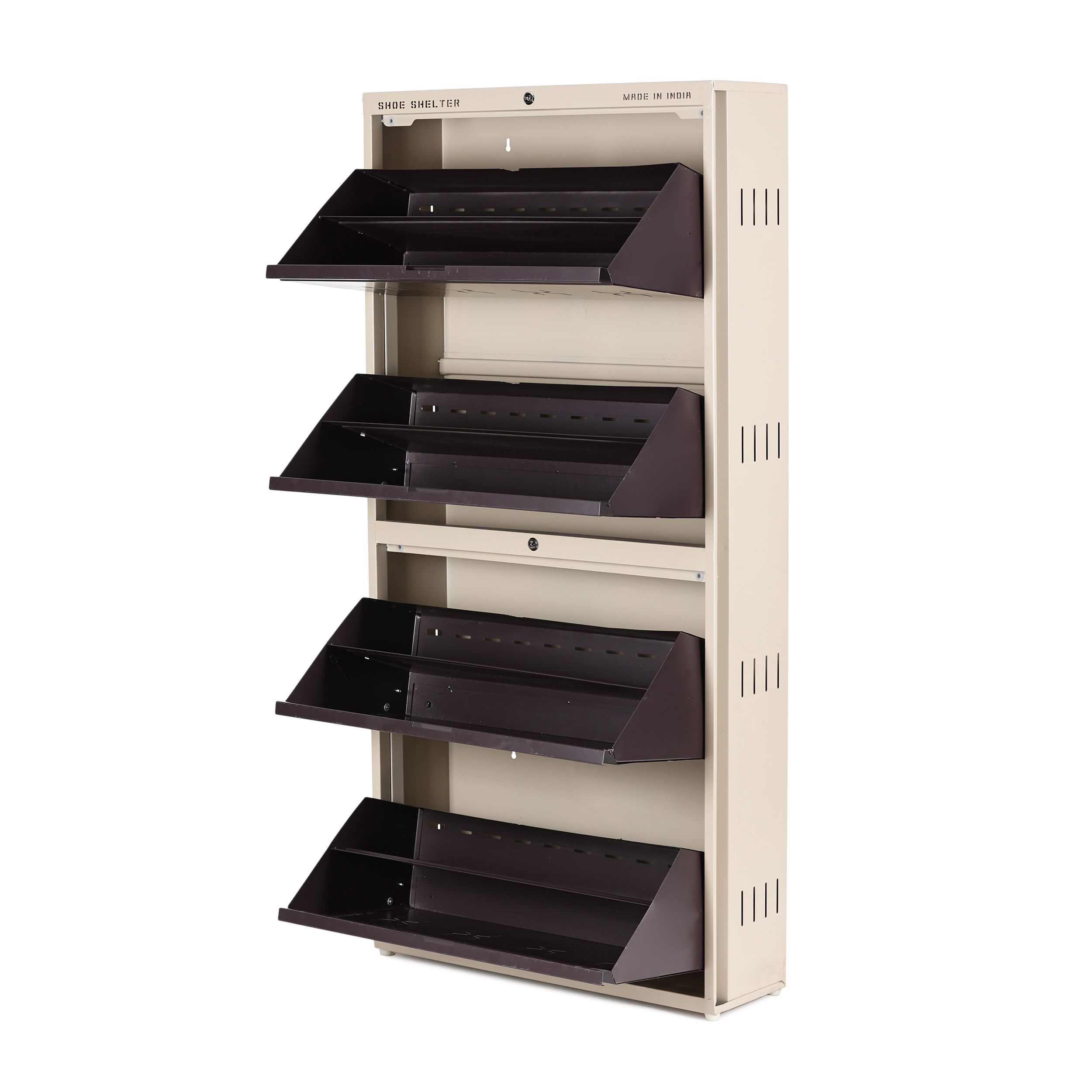 4-Tier Double Deck Shoe Rack
