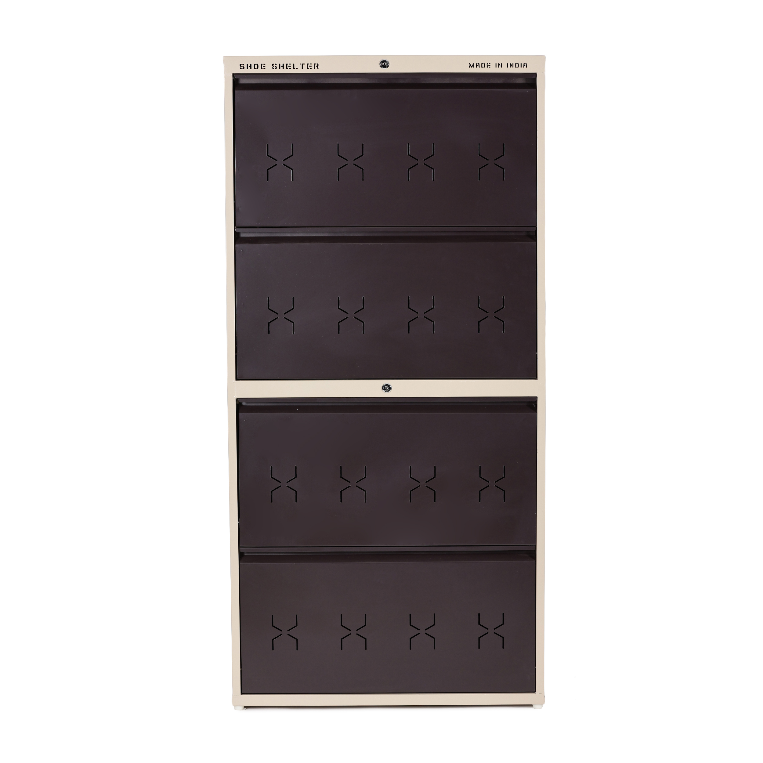 4-Tier Double Deck Shoe Rack