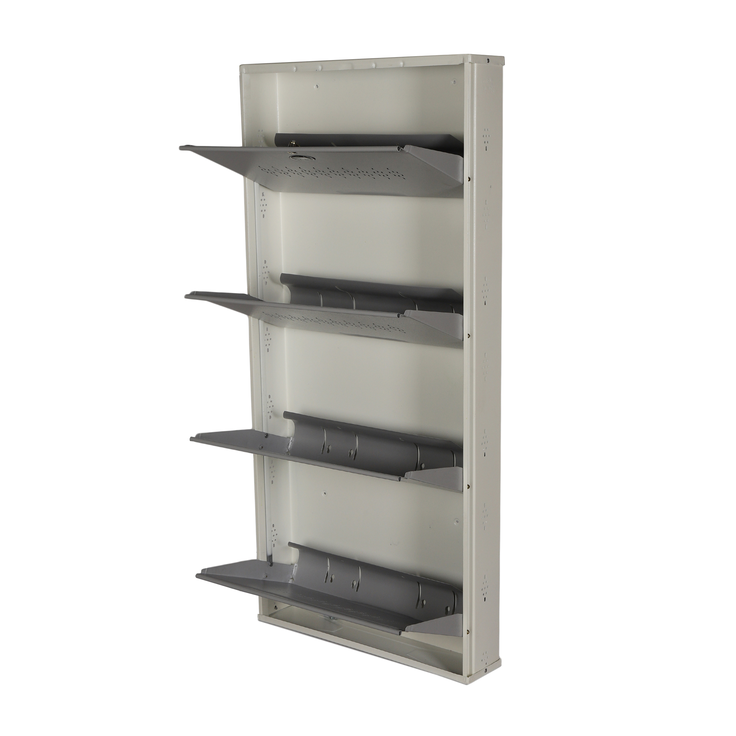 JUMBO 4-Door Steel Shoe Rack