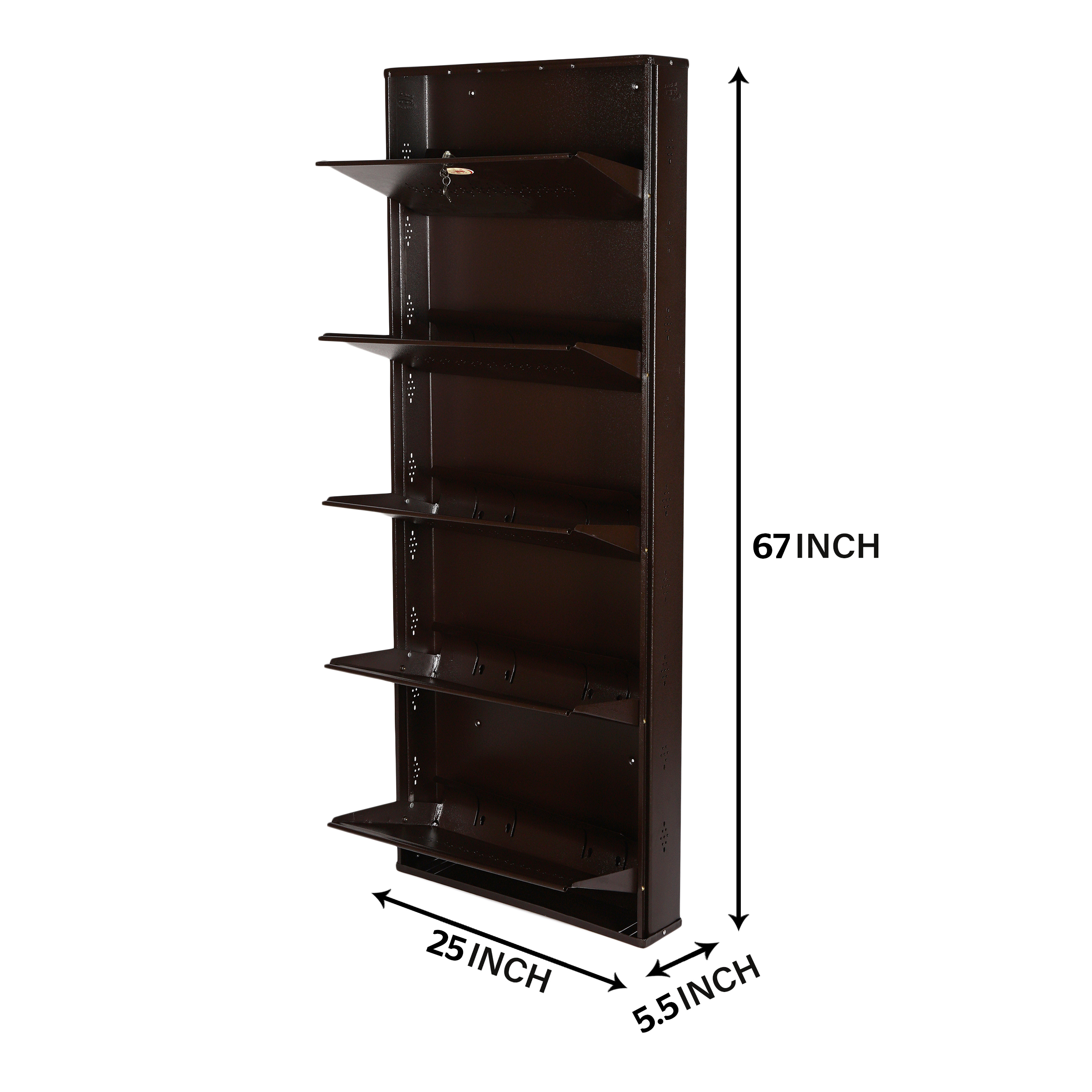 JUMBO 5-Door Steel Shoe Rack