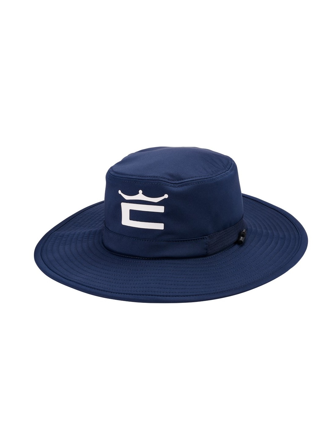 Wide Brim Navy Bucket Hat