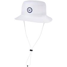 White Bucket Hat with Adjustable Strap