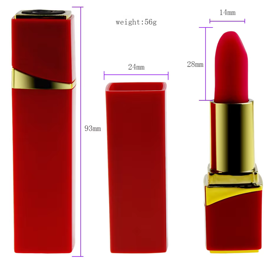 Lipstick Massager (Luxury Red Lipstick)