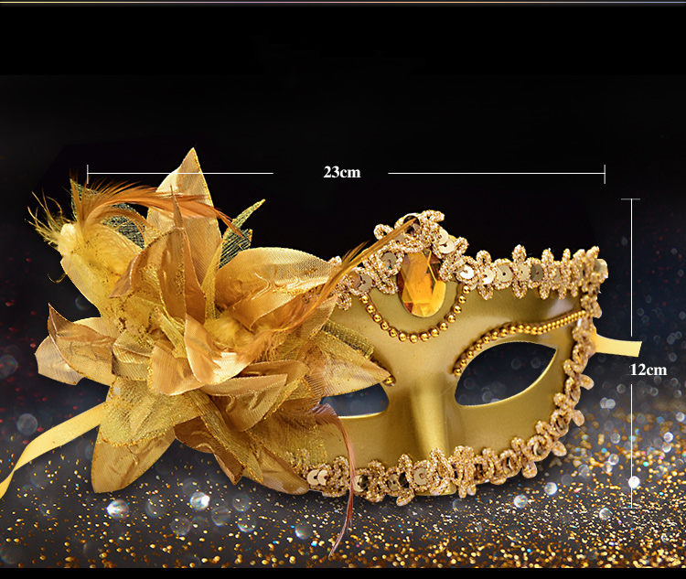 Princess Cosplay Mask (Golden Masquerade Mask)