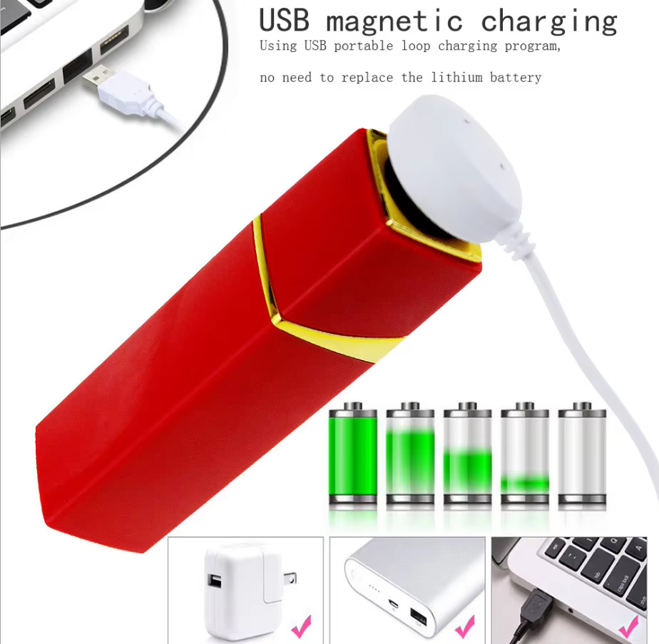 Lipstick Massager (Luxury Red Lipstick)