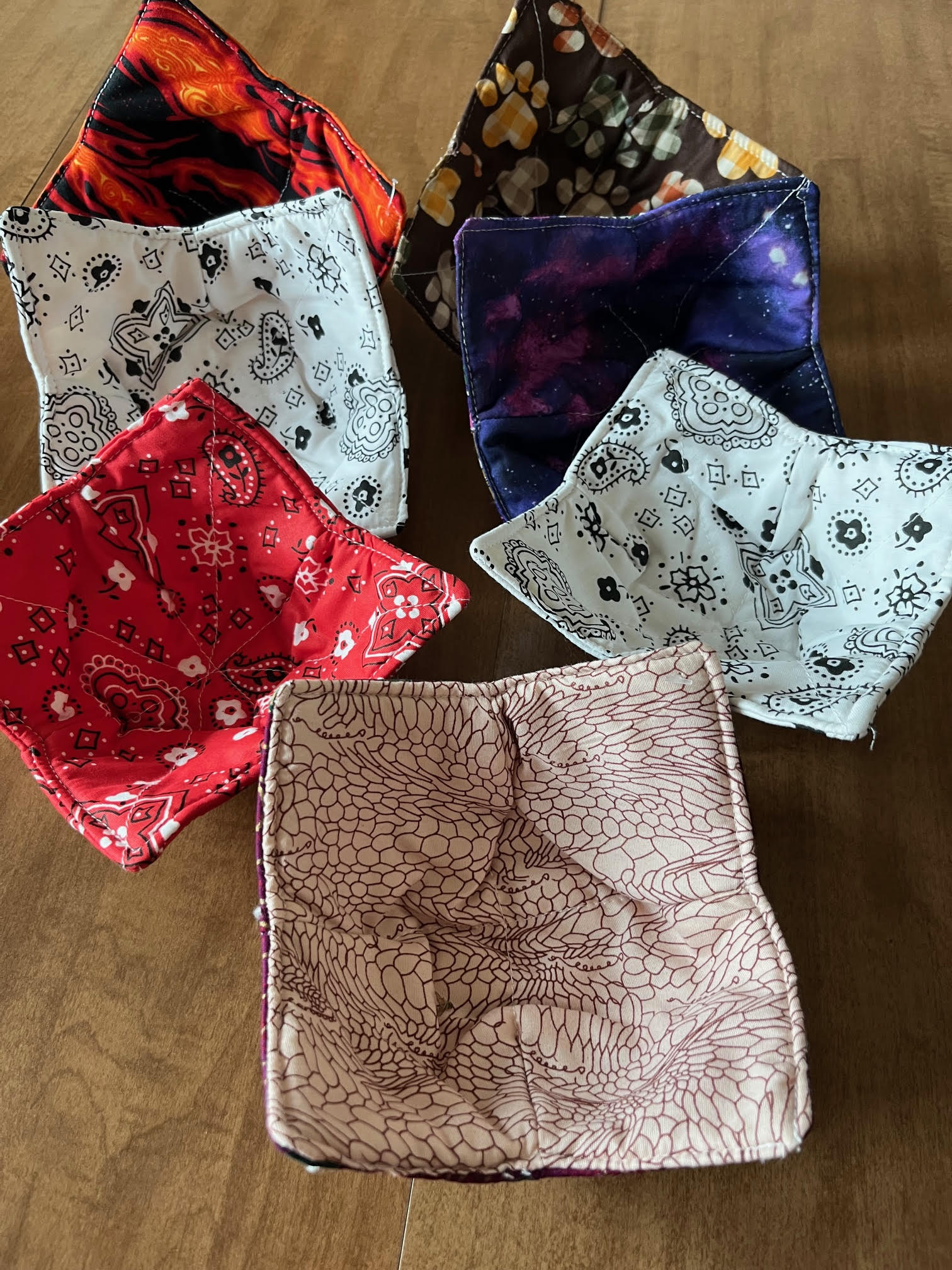 Fabric Bowl Cozy Set 8"