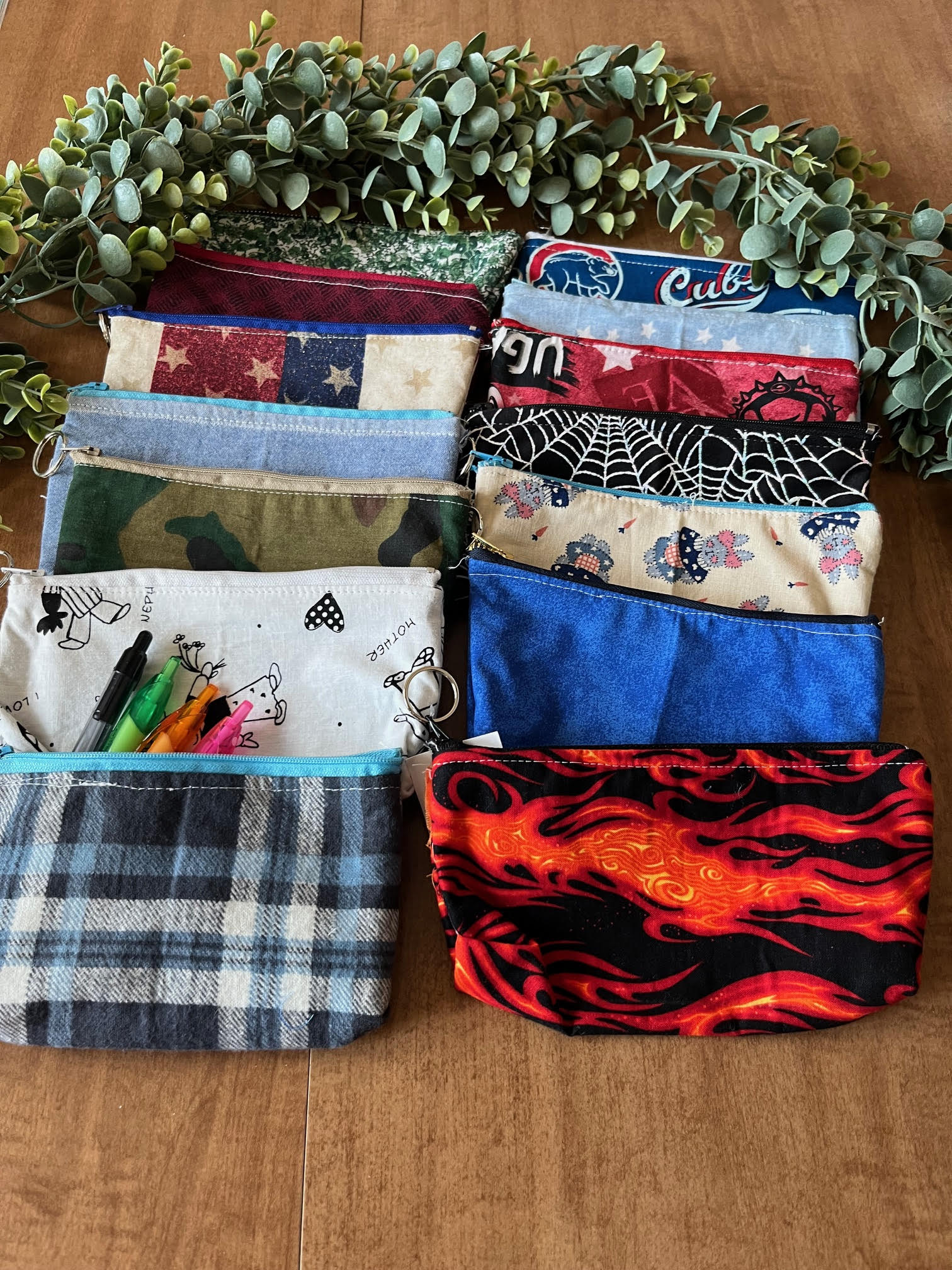 Colorful Zipper Pouches