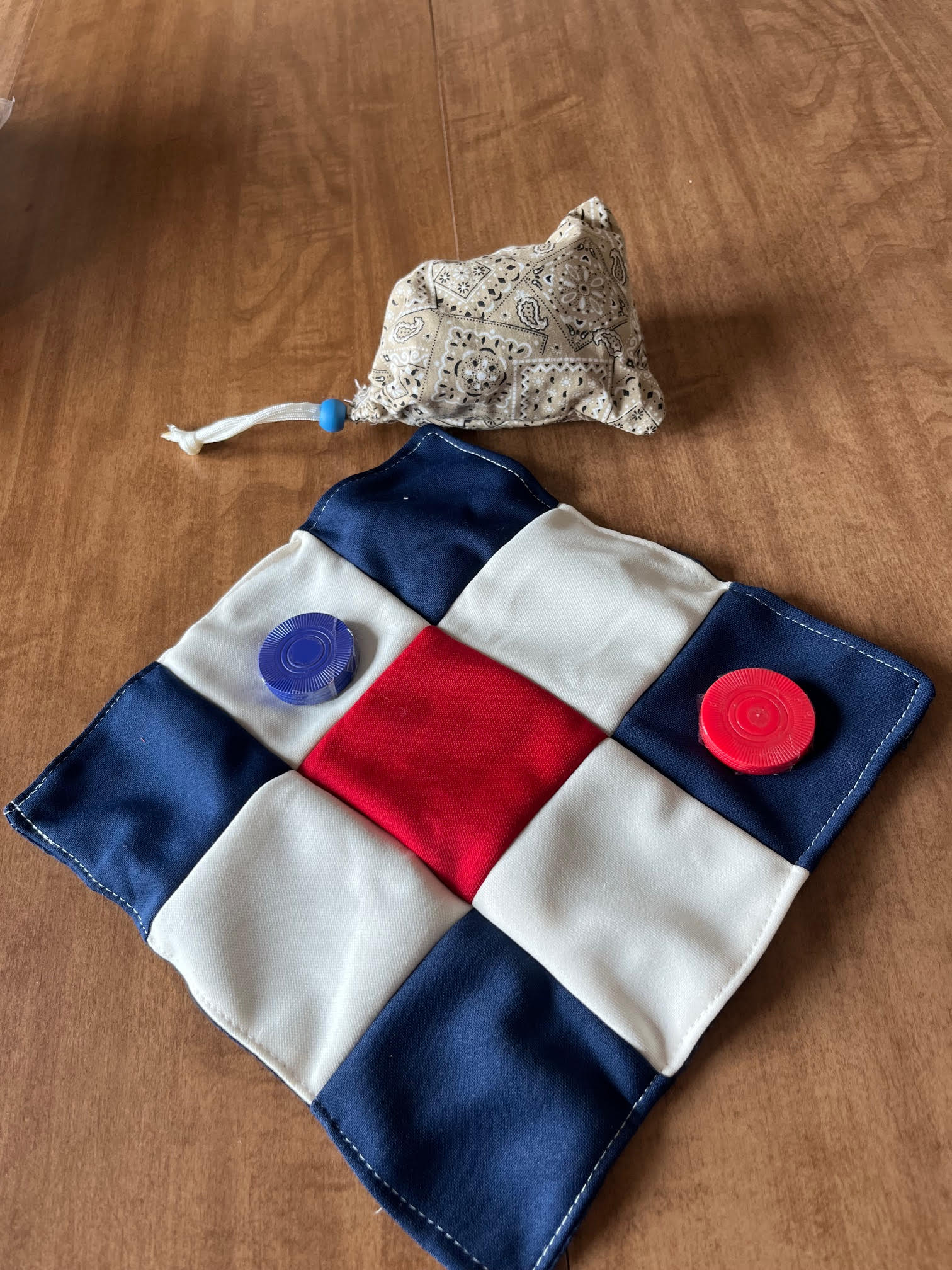 Fabric Tic-Tac-Toe Game Set