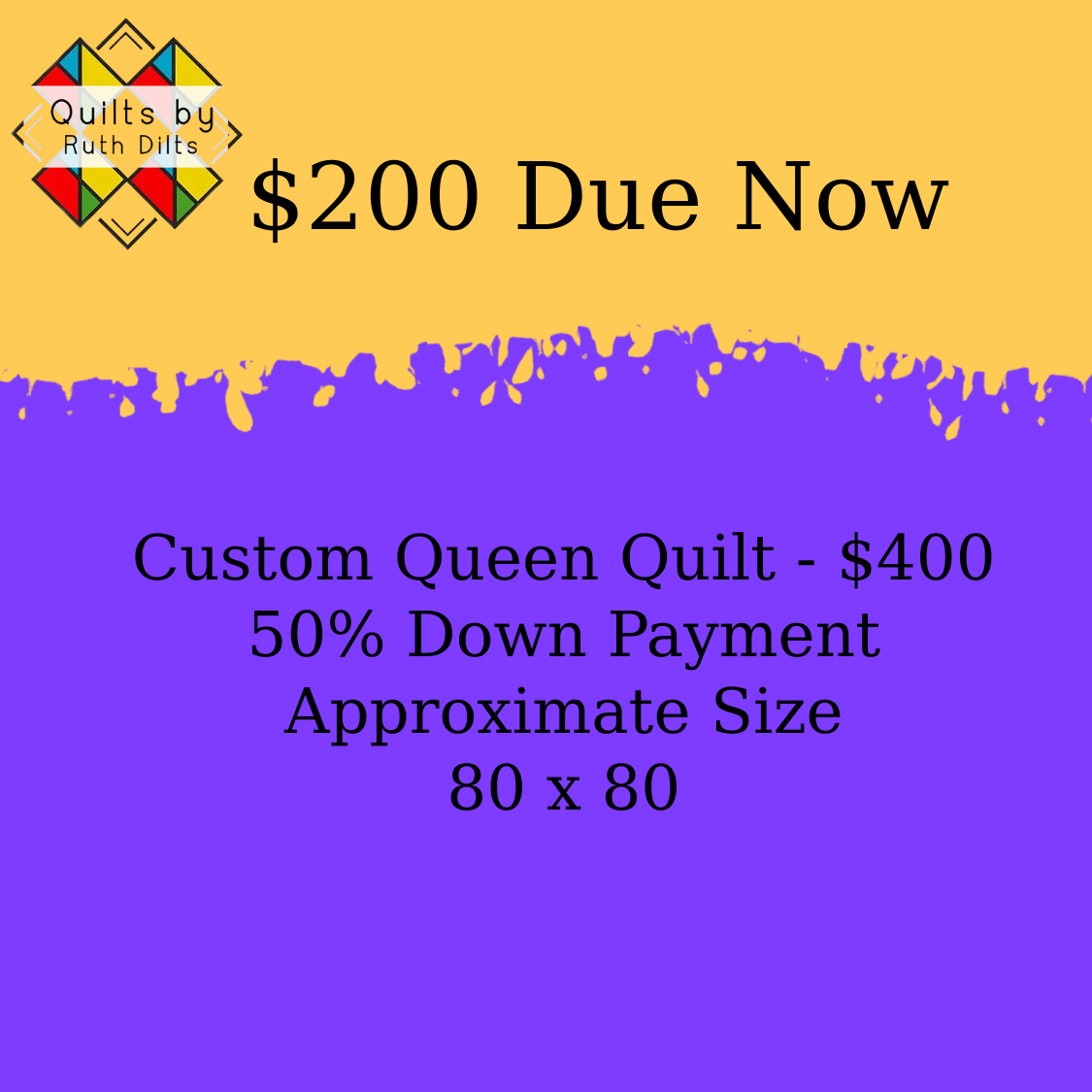 Custom Queen Quilt Order