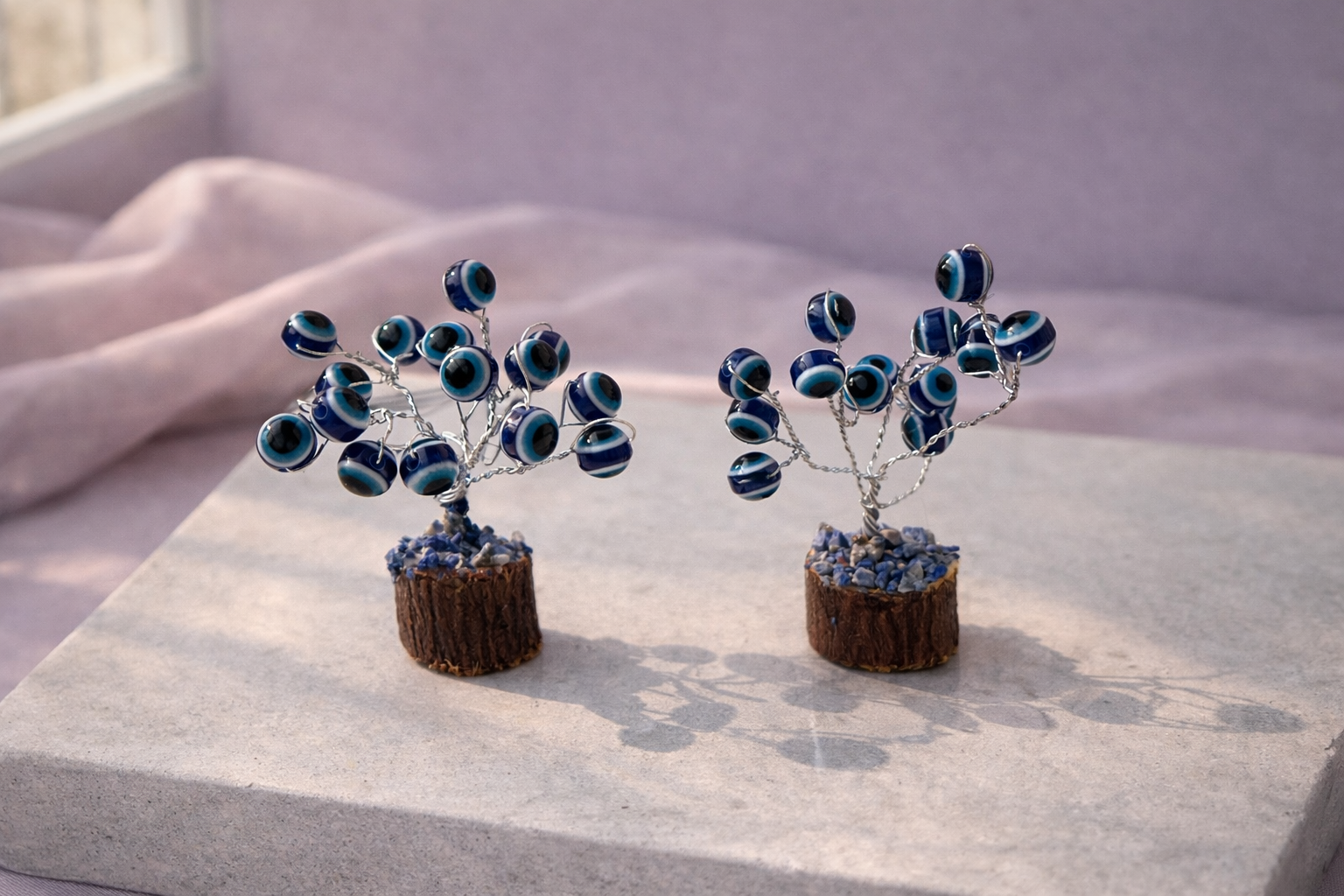 Evil Eye Plant (Small) - 15 Beads & 2.5 inch (Pair ~ 2 pieces)