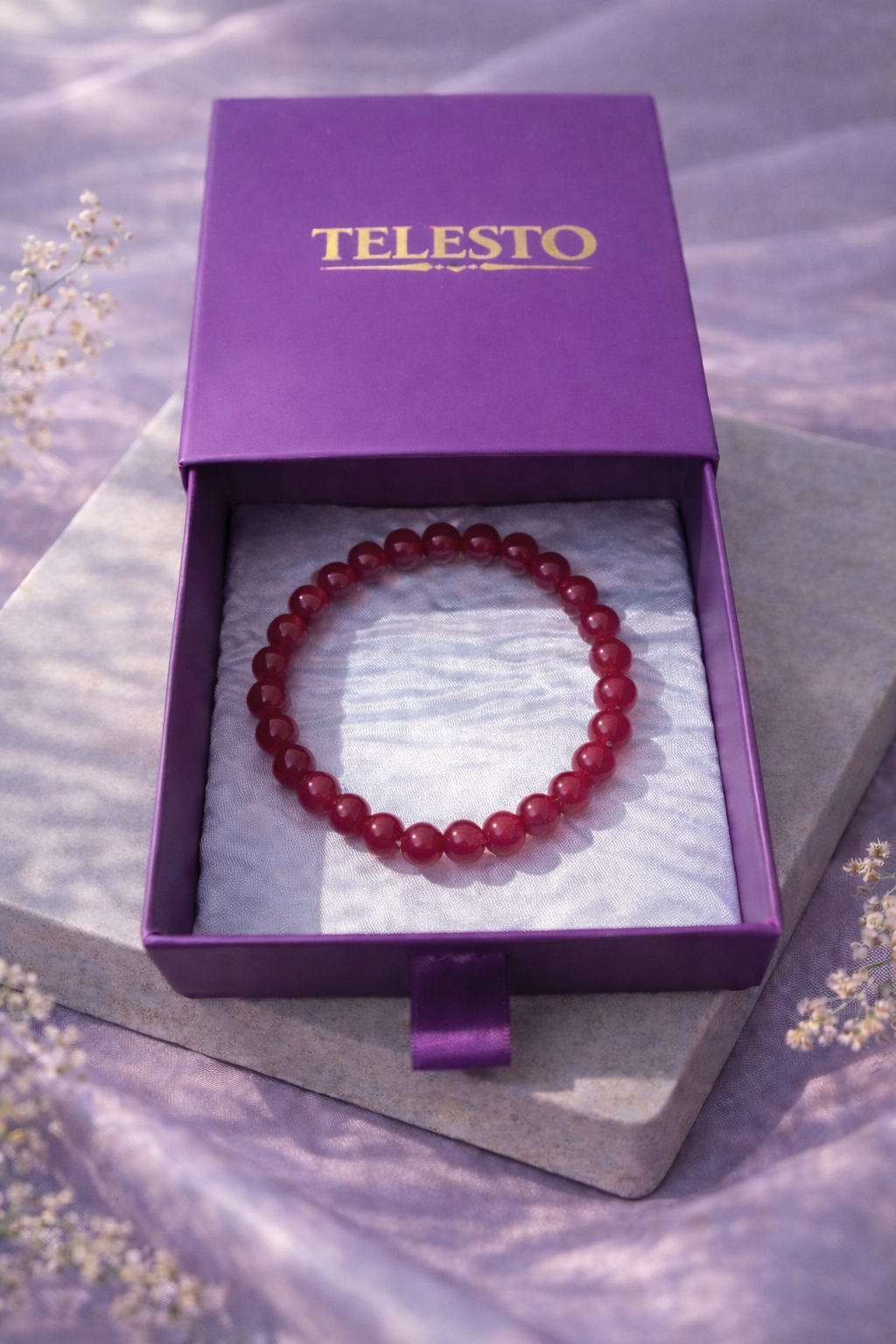 Pink Onyx Combo Unisex Bracelet 