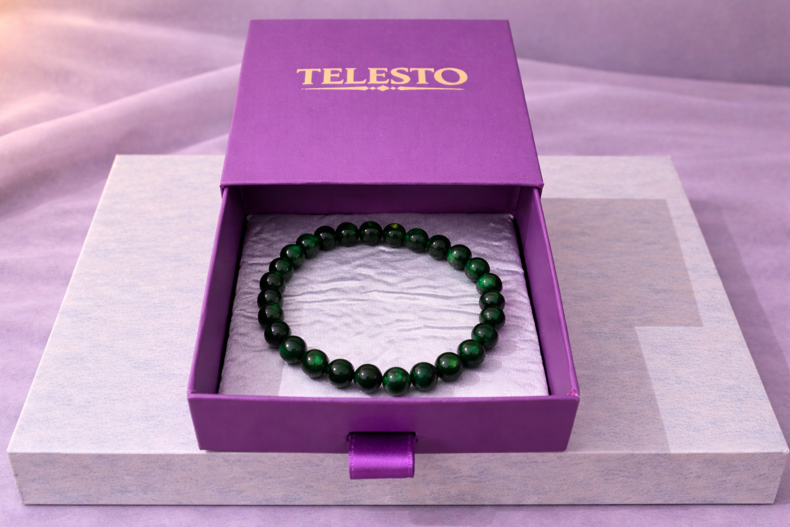 Green Tiger Eye Focus Bracelet | Certificate of Authenticity of Bracelet also included |