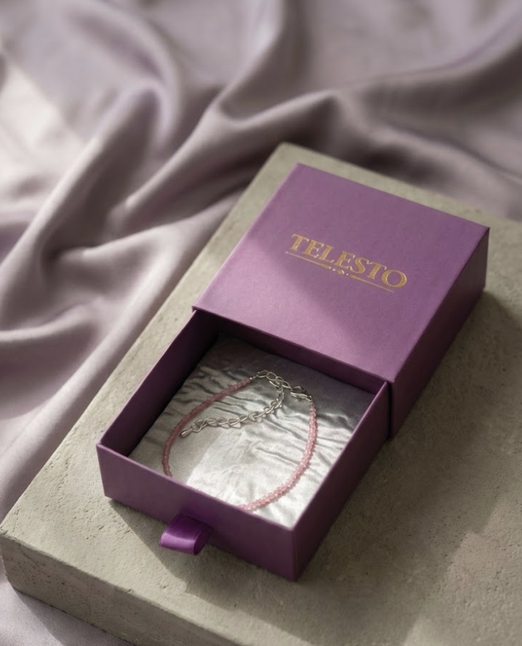 Rose Quartz Love Anklet | Certificate of Authenticity of Anklet also included |