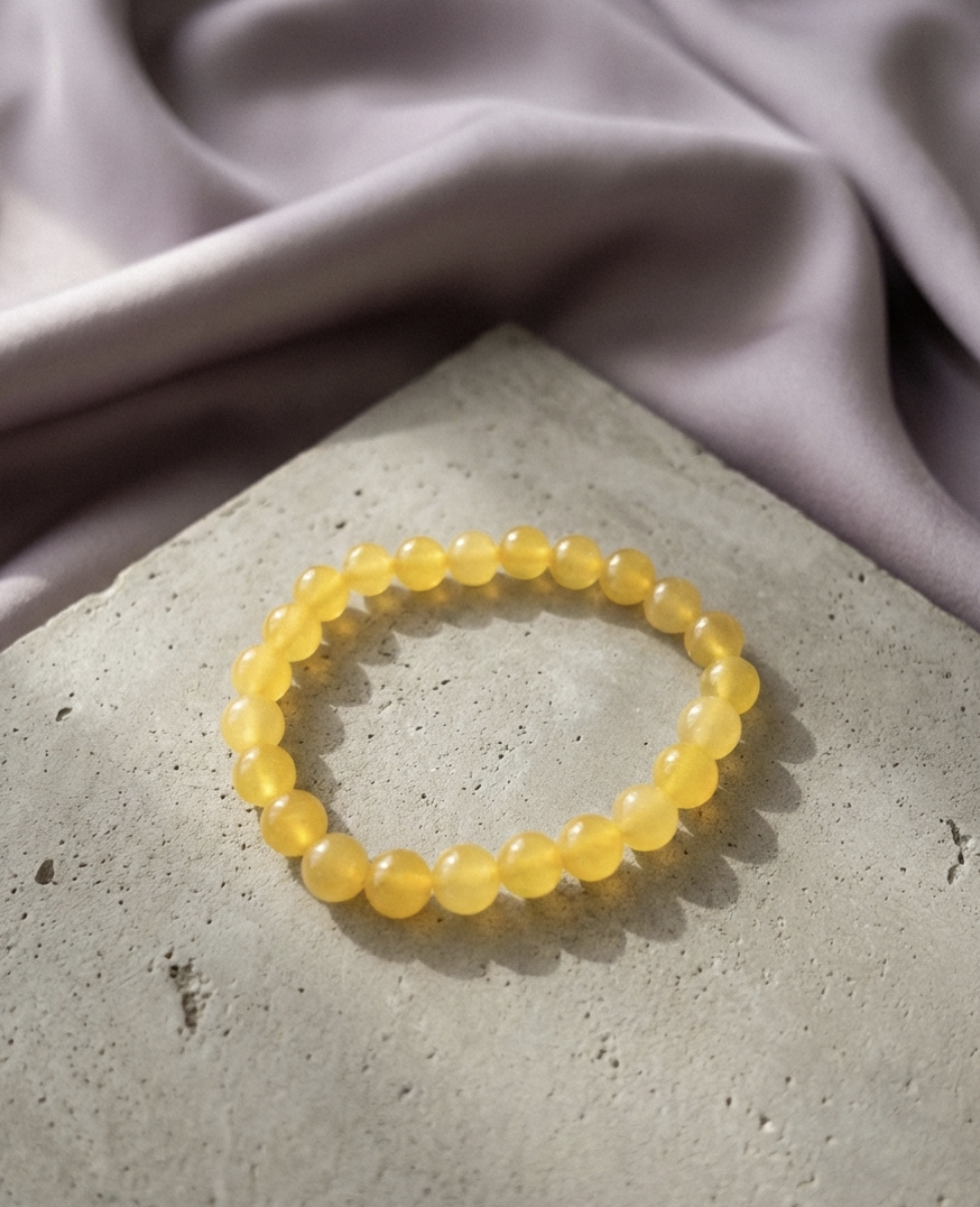 Yellow Onyx Strength Bracelet | Certificate of Authenticity of Bracelet also included |