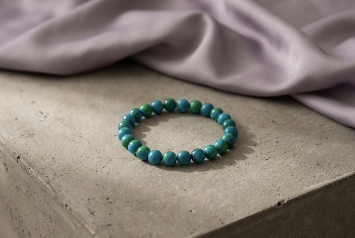Chrysocolla Harmony Bracelet | Certificate of Authenticity of Bracelet also included |
